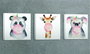 Wallity FAH10 Cuadros Decorativos sobre Lienzo Multicolor (Set de 3)